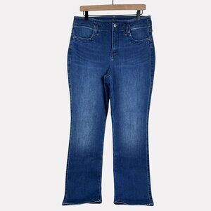 NYDJ Marilyn Straight Lift Tuck Technology Jeans Womens 10 Blue Medium Wash
